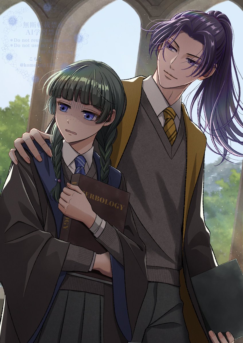 komomo1129's tweet image. #薬屋FA
再びポタパロ
他寮の監督生に絡まれる🐈