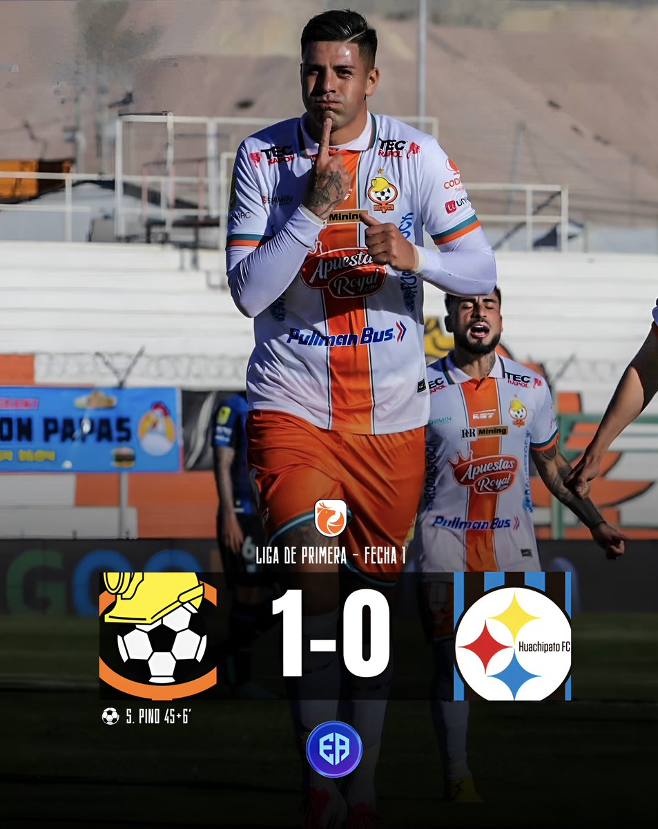 ¡Fue triunfazo minero! ⛏️🟠⚪️

Cobresal se hizo fuerte de local y venció por la cuenta mínima a Huachipato en el norte de nuestro país gracias al penal de Stefan Pino ⚽️
