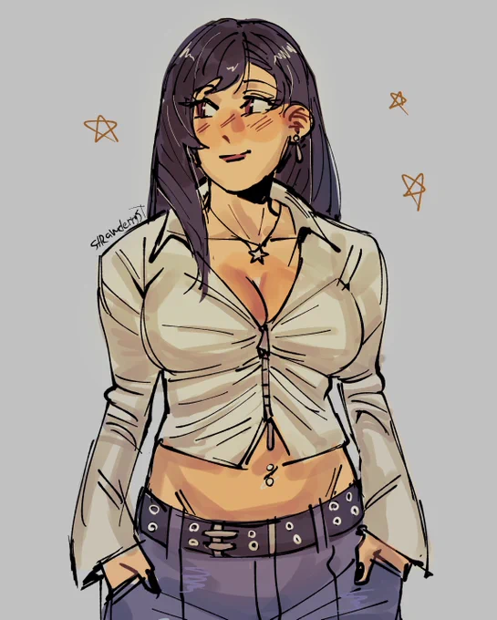A quick Tifa in my clothes