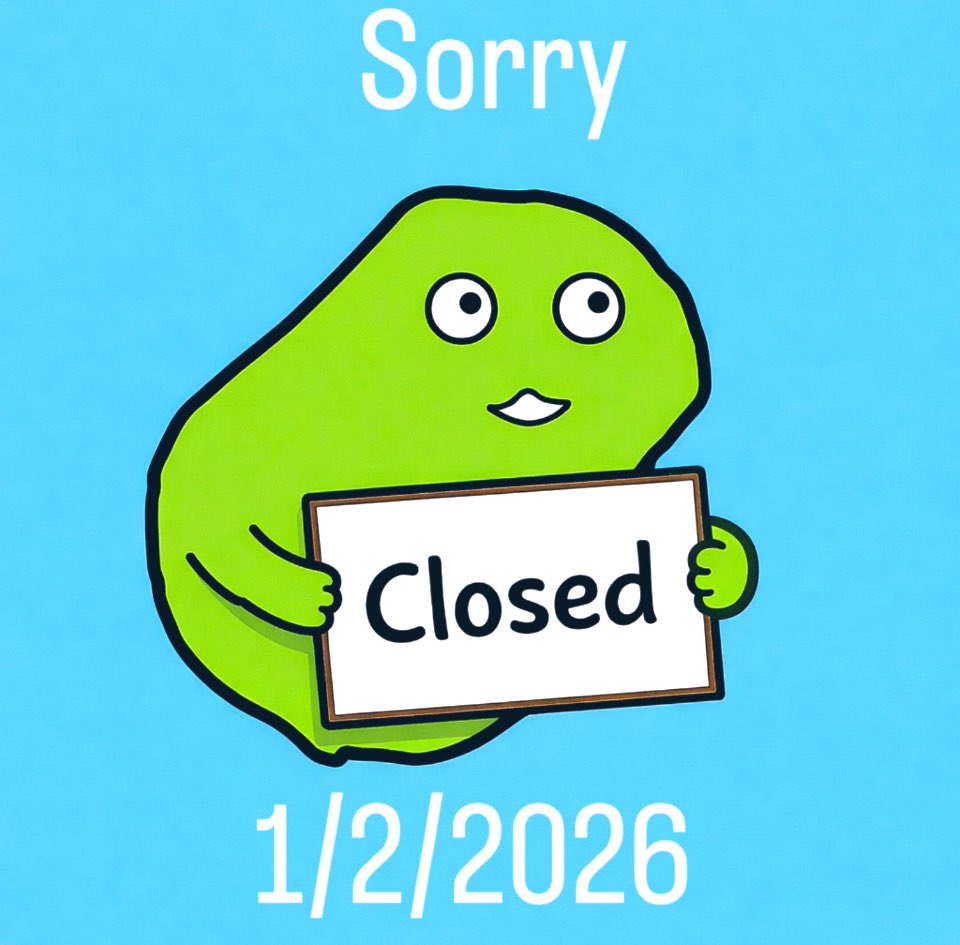 本日　ナウル屋尾道出張所🇳🇷 おやすみします。

#ナウル
#ナウル屋尾道出張所
#休み
#Closed