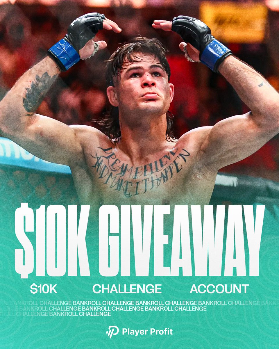 PlayerProfit's tweet image. If Diego Lopes wins tonight, we'll give 1 FOLLOWER who LIKES this a free $10K CHALLENGE ACCOUNT!