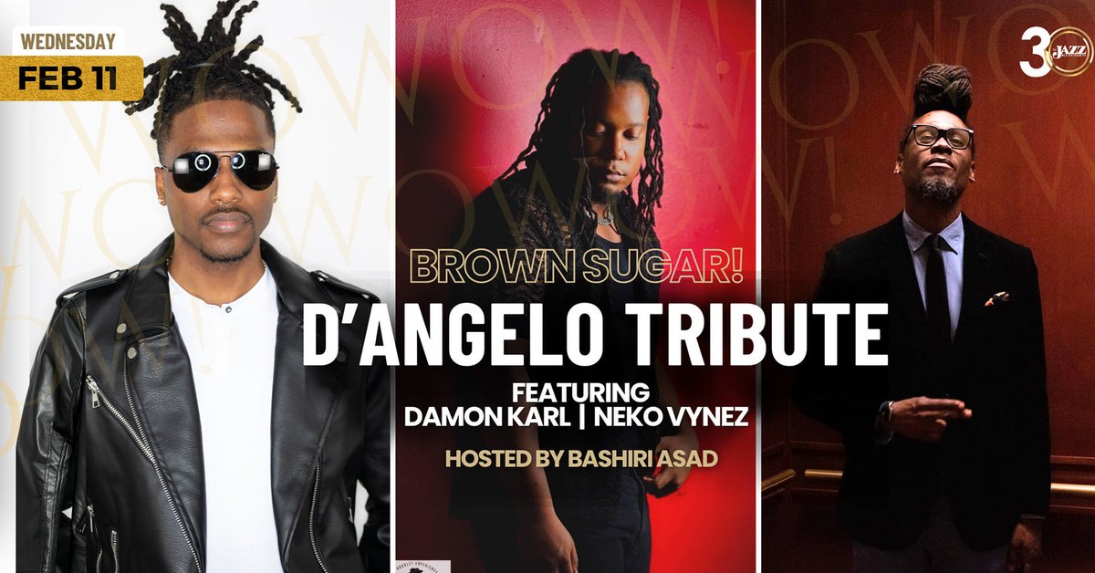 🎶 Tribute to @thedangelo
📍 @thejazzkitchen
🕔 Doors open 5PM
🕖 Show starts 7PM

Tickets are going fast and once they’re gone… they’re gone.
Don’t say nobody told you.