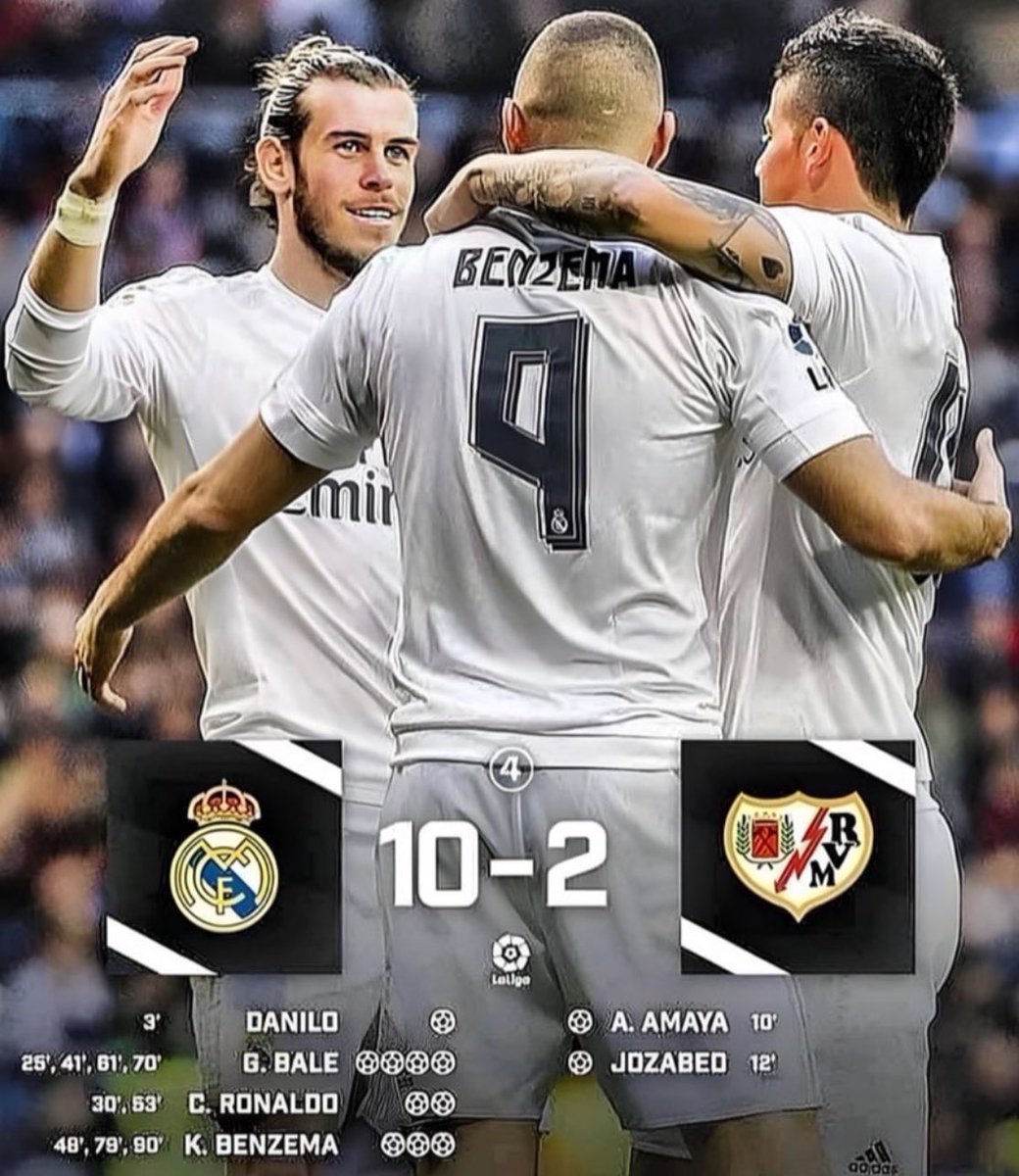 Un partido contra el Rayo Vallecano en el Santiago Bernabéu hace 10 años era así🥀🥀
