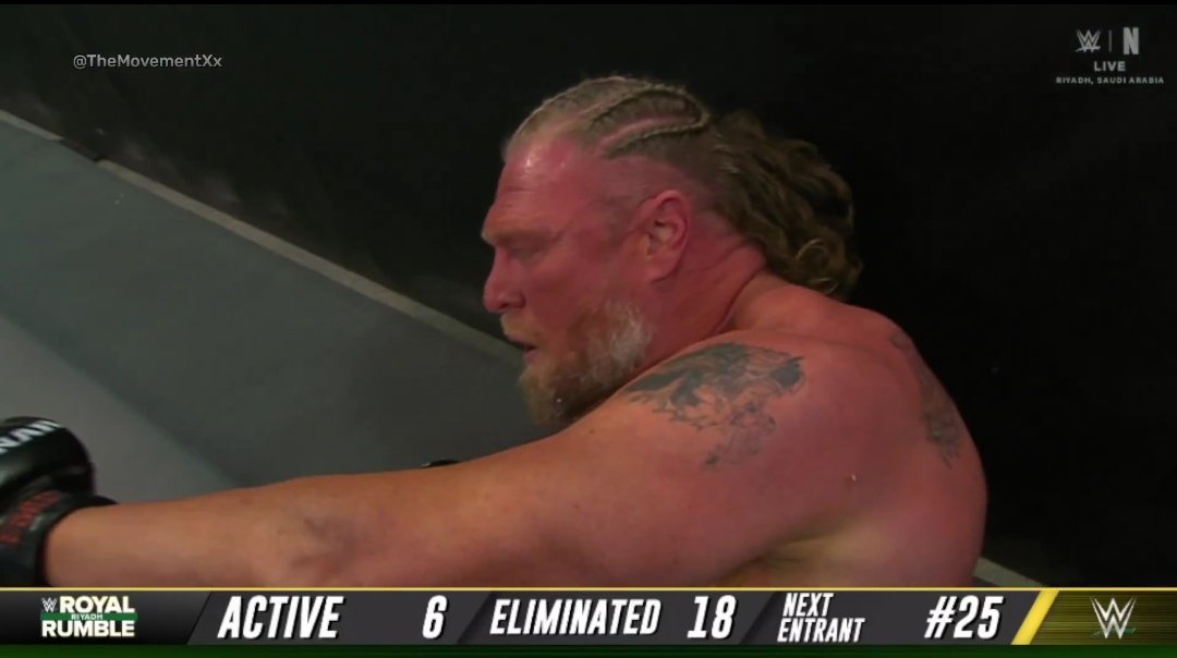 Brock Lesnar getting eliminated during Jey Uso’s entrance is easily the WORST moment of the night.

Such poor booking.

#RoyalRumble