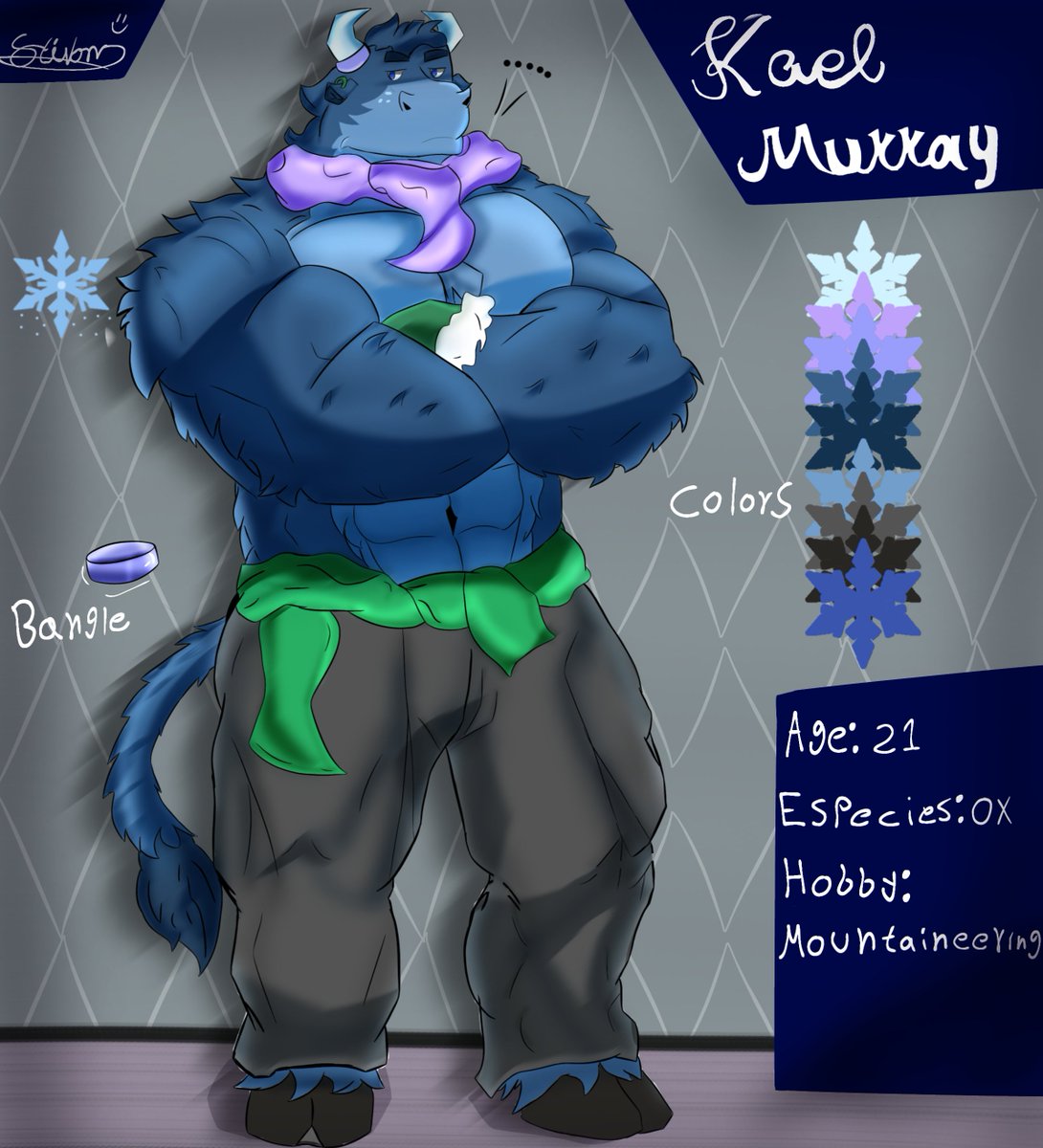 Kael murray 🥶🗻
Un buey de montaña con el corazón tan frio que puede NO caerte tan bien?¿🤔
(fue la primera fursona que tuve, quise traerlo de regreso con una pequeña ficha 👀✨)