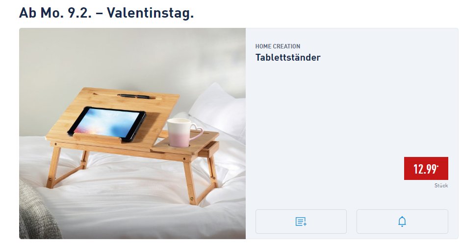 ALDI beim Thema Valentinstag wieder am Limit.