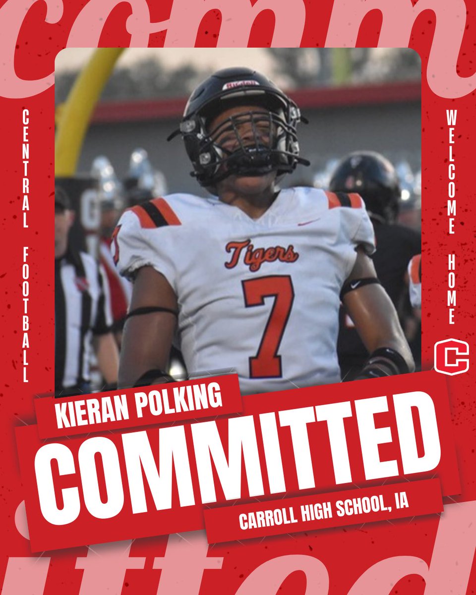 I am grateful to announce that I am 100% committed to <a href="/CentralDutchFB/">Central Football</a>! Thank you to everyone who has gotten me here! <a href="/coachrow/">Craig Rowedder</a> <a href="/CoachAlford11/">Ben Alford</a>