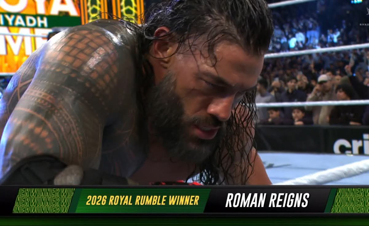 RuthMa0280's tweet photo. After 11 years.
My Tribal Chief @WWERomanReigns wins a Royal Rumble again 🥹🥹☝🏻☝🏻
#RoyalRumble 
#WWE https://t.co/qo2iFBpL53