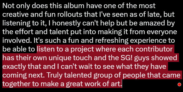 Schnapperlol's tweet image. Album february first review