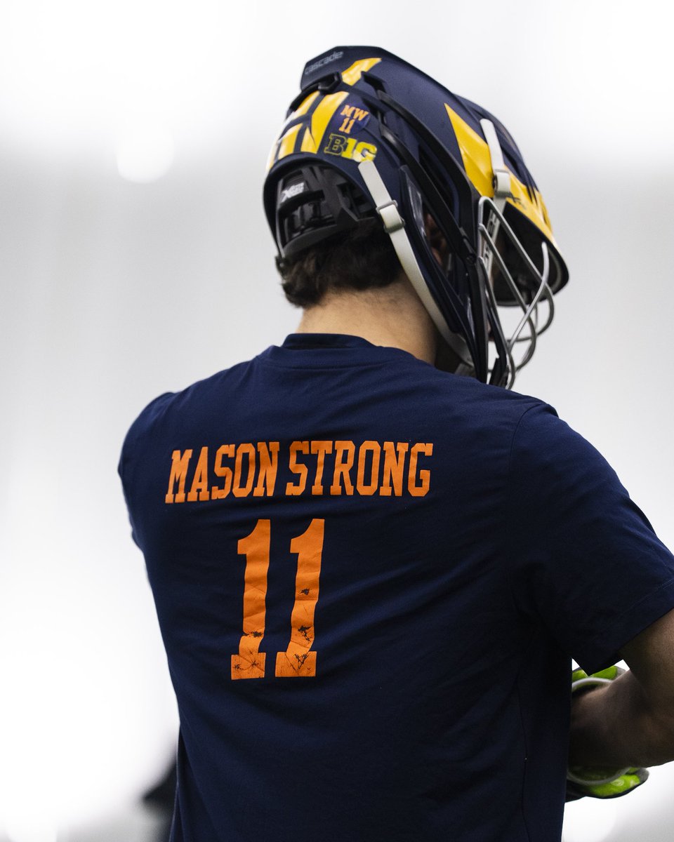 UMichLacrosse's tweet image. #MasonStrong #GoBlue 〽️