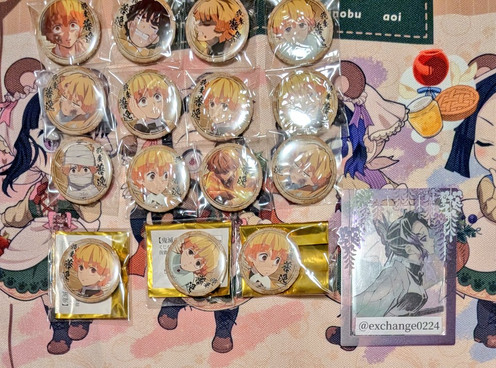 譲渡】鬼滅の刃 ufotable cafe カフェ 譲)我妻善逸 立志編 絵巻 44mm