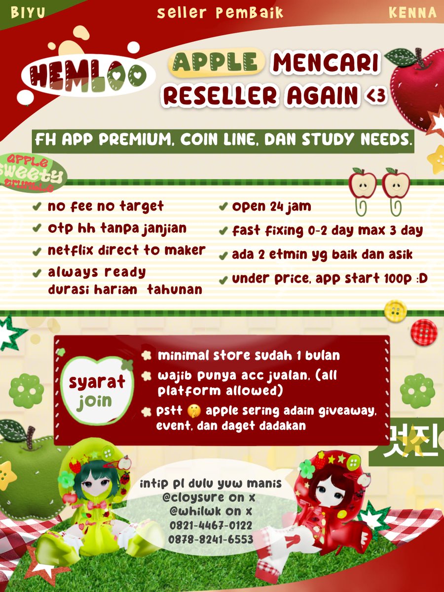 hihooo! <a href="/cloysure/">biyu 🪷</a> lagi opress apprem, coin line, dan study needs loh! etmin yang handle ramah bingitzz and sometimes suka event dadakan, yuk intip pl langsung wassaf di bio, pssst harganya start 100p 😲😎🤟🏻 #zonauang