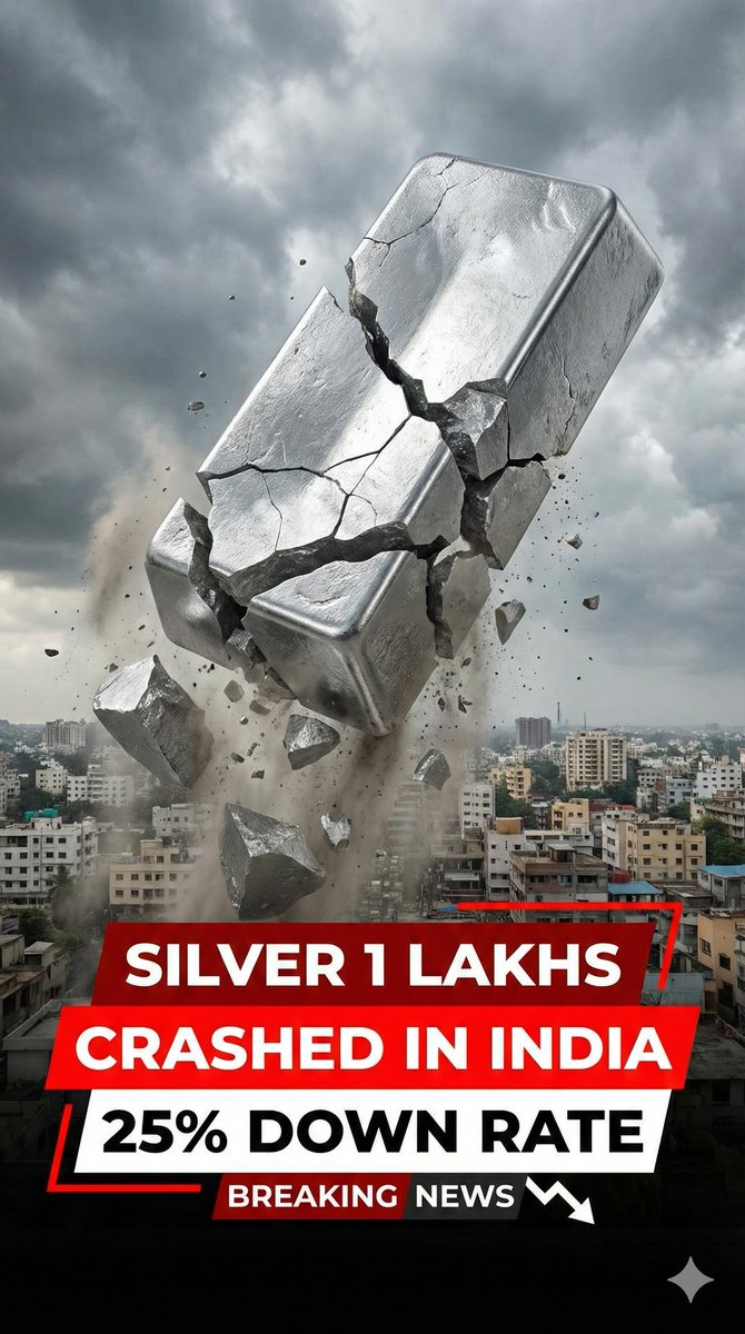 AtulC_X's tweet photo. Silver meltdown on MCX! 📉 March contract @ ₹2,74,410/kg (-6% today, lower circuit hit). Down ~₹1.3L+ from recent highs of ₹4.2L/kg. Global spot ~$85/oz. Budget 2026 watch! #SilverCrash #PreciousMetals #MCX https://t.co/oMc3mPjWsp