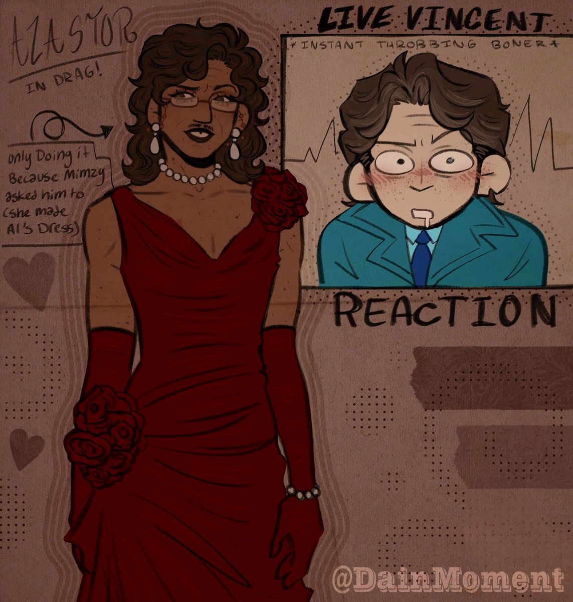 So i did it guys….. #alastorfanart #murdermedia #hazbinhotelfanart