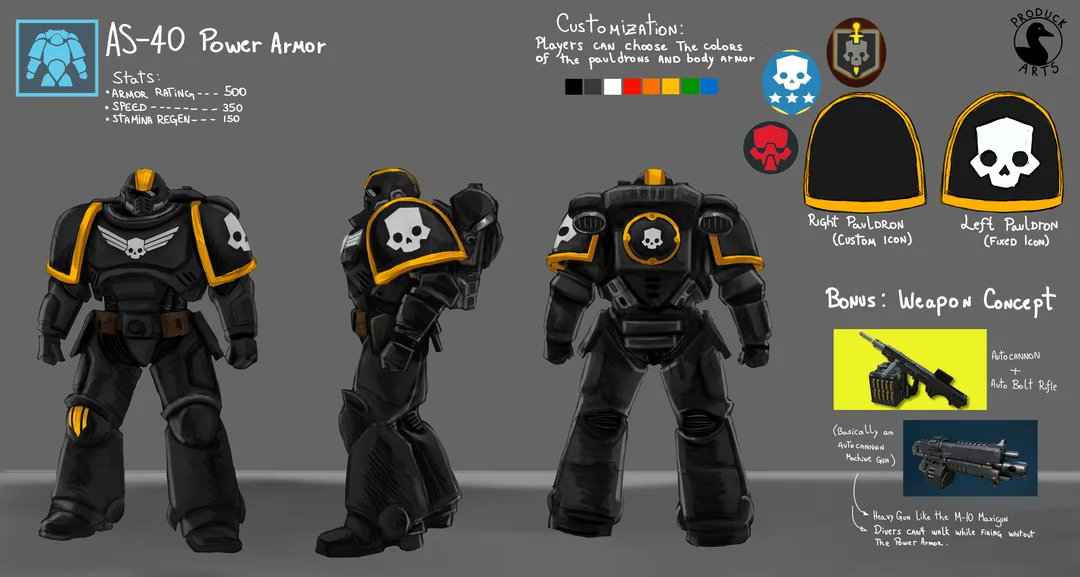 Helldivers 2 x Warhammer 40K Collab Concept. 

The Diver Marine

by Produck