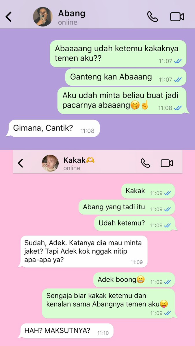 formyhyouck's tweet photo. (nitip) dongren prompt au where adik cewe HC and RJ jodohin mereka satu sama lain https://t.co/y3pGg2BWdk