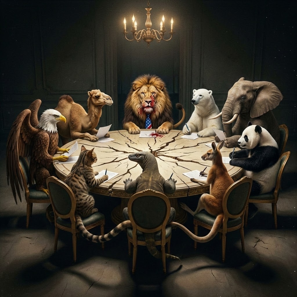 Diplomasi di Mulut Buaya: Antara Fiqh Siyasah dan Jebakan Batman

Tulisan Sandy Syafrudin Nina menyentuh dan dalam. Dengan diksi yang membelai ulu hati, ia mencoba mendinginkan kepala kita yang mendidih melihat bendera Merah Putih bersanding di meja perundingan buatan Amerika.