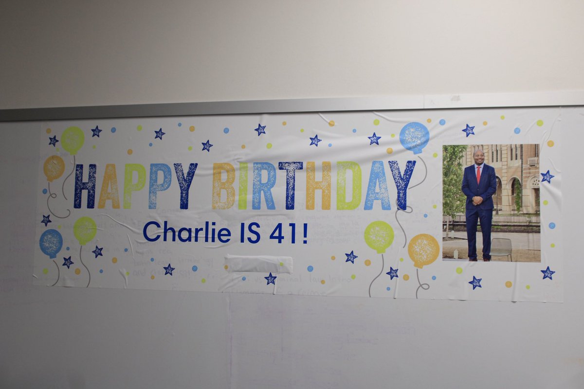 CEKingCriminal's tweet photo. Dr. McCullum is 41! 
This past Friday, our CTSO partnered with Dr. Cross to plan a surprise party for our amazing advisor. We’re so grateful for him and look forward to many more memories ahead!🤍 https://t.co/kIy0EdOhFy