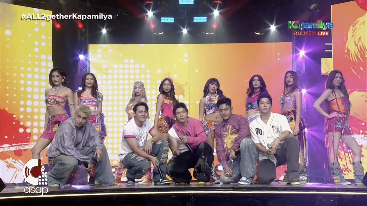 ABSCBN's tweet photo. BINI and BGYO’s joint slayage! 🔥🔥🔥 

#ASAP #All2getherKapamilya https://t.co/82KAzstKRg
