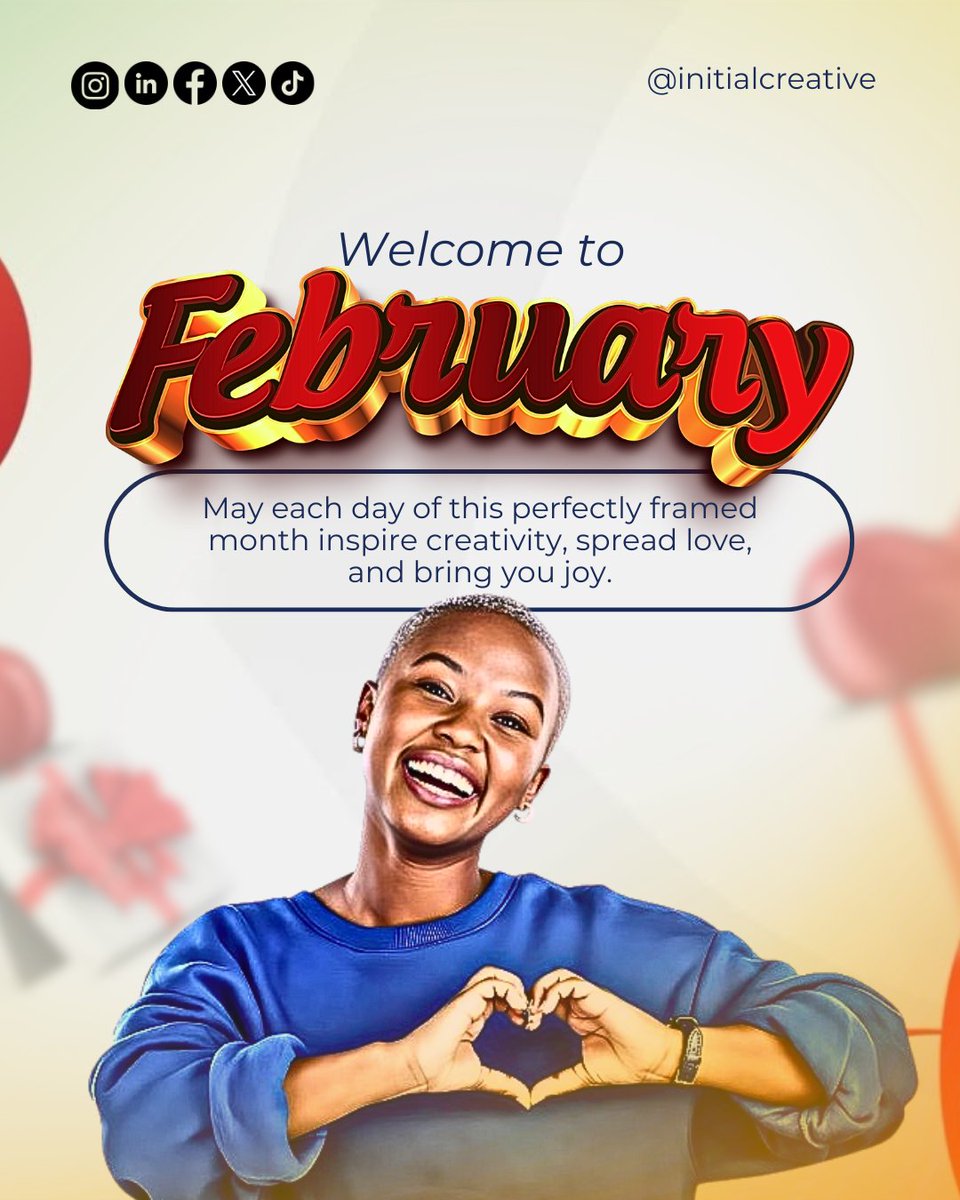 initialcreative's tweet image. A new month, a fresh start!
Fill February with creativity, love and happiness.
Initial Creative is here to inspire. 💡

#HappyNewMonth #February #DesignLife #CreativeAgency #FlyerDesign #InitialCreative