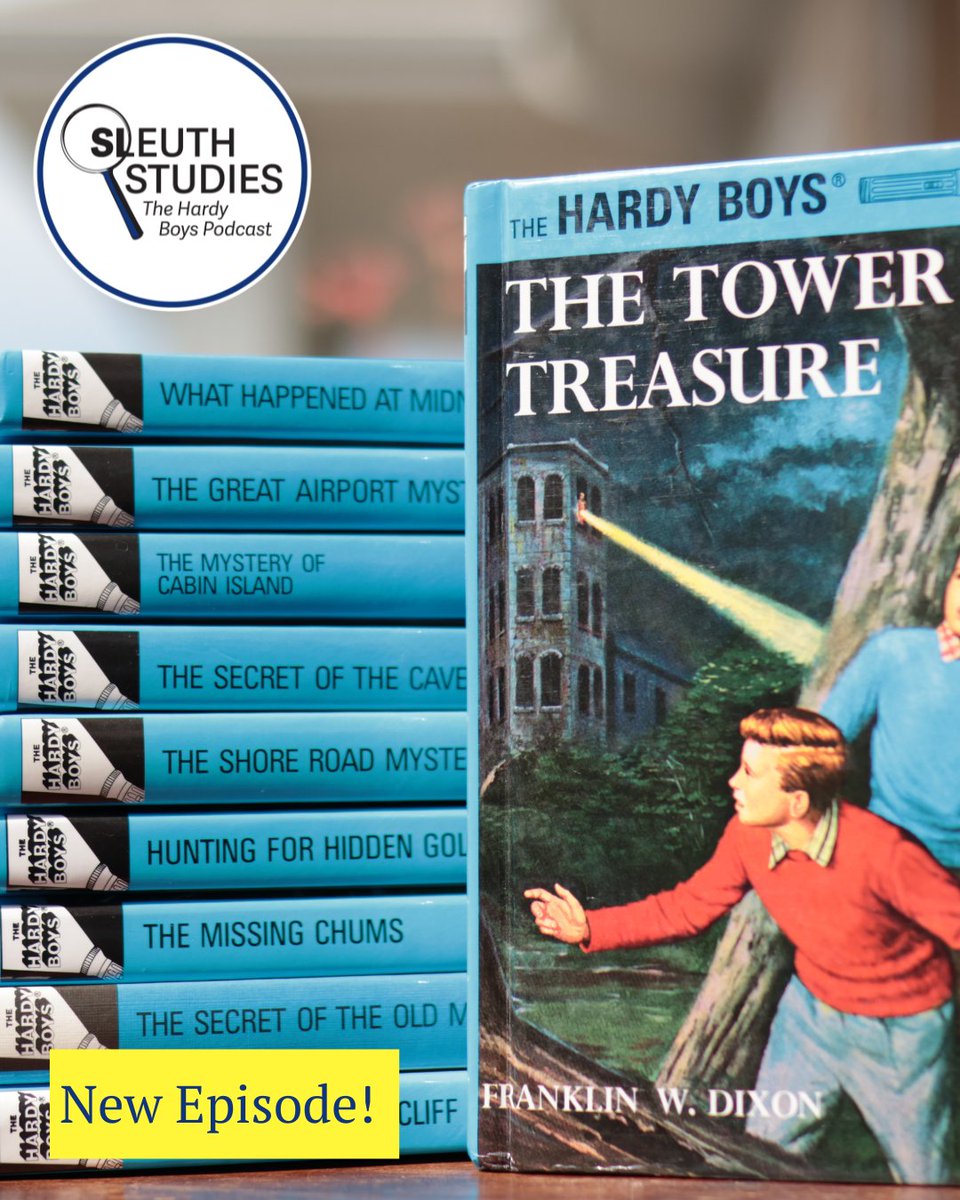 SleuthStudies's tweet photo. We're SO excited that the first THREE episodes are now live! 🥳

Are you listening? 👀

#SleuthStudiesPod #SleuthStudies #HardyBoys #Podcast #ListenNow https://t.co/M7jhOTdAxz