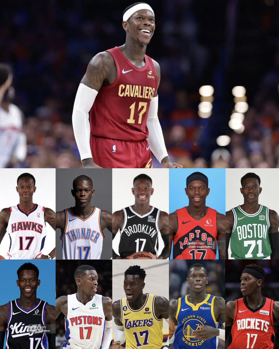 NBAMemes's tweet image. Dennis Schroder is now on his 11th team. 

19 more to complete all 30.