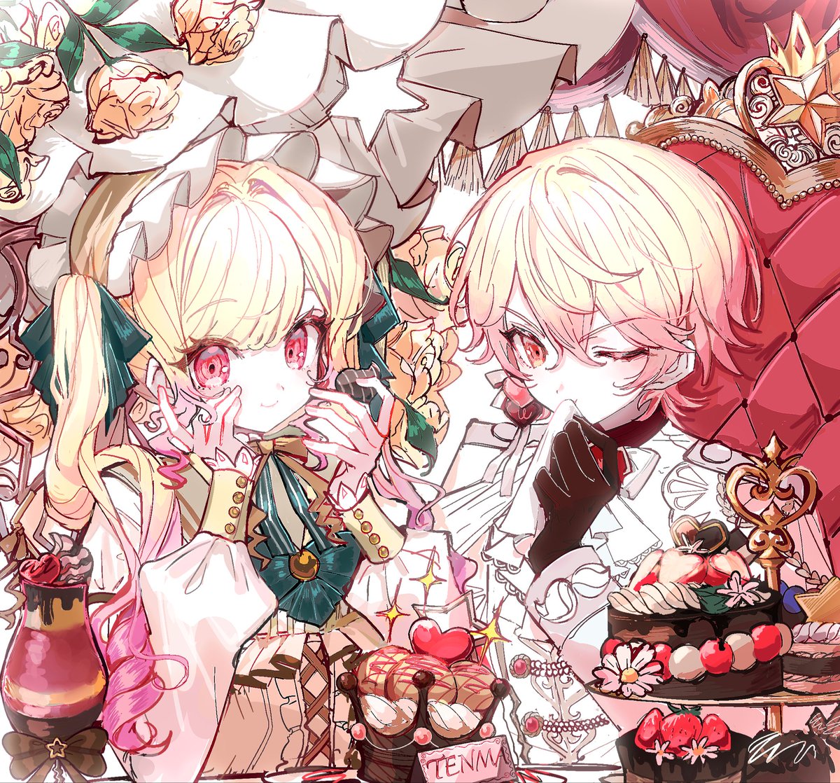 #prsk_FA #天馬咲希 #天馬司 #天馬兄妹 
🍫🍽️🦄