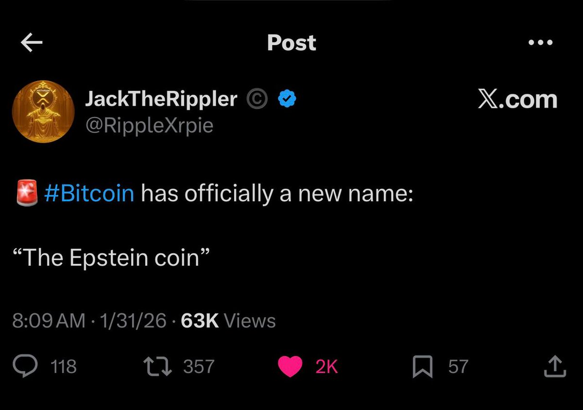 ComstockRoyalty's tweet photo. I told you so...
#SilverPsyop
#CryptoConspiracy
@maneco1964 @silverguru22 @HealthRanger
The Epstein Coin was always a tracking device.
Soon they will be running to mining stocks. https://t.co/GgboRkqT4n