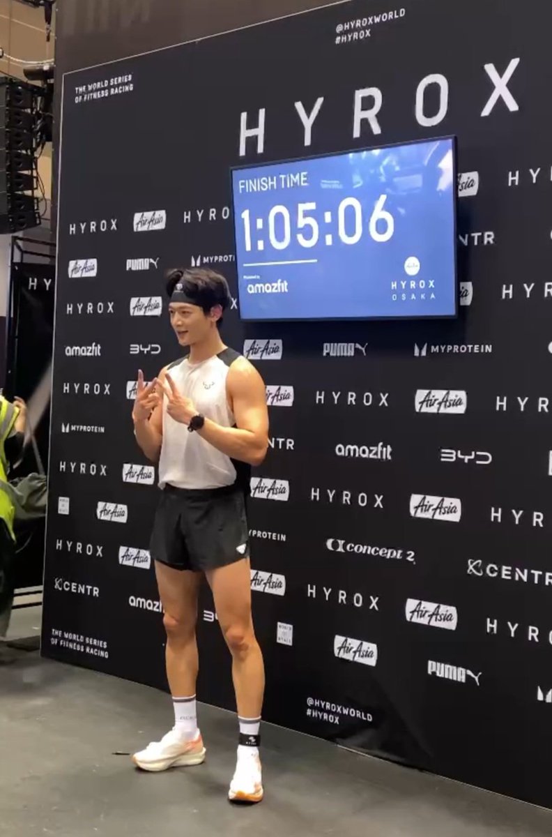 Shinee_Fan_Base's tweet photo. #MINHO Delivers a Strong Performance at HYROX Osaka 2026 🏅🔥

Minho finished in 1:05:06 with a 31:44 total run time, ranking 15th in his age group and 42nd overall in his division 💪🏻 congratulations, Minho!

⏱ Total time: 1:05:06
🏃 Total run time: 31:44
🏅 Age Group Ranking: 15
📊 Overall Rank (M/W): 42

🔗https://t.co/7IUOGWBzuX
