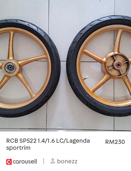 __bonezz's tweet image. Check out 'RCB SP522 1.4/1.6 LC/Lagenda sportrim', available at RM230 on #Carousell: carousell.app.link/PUSkhEWwo0b