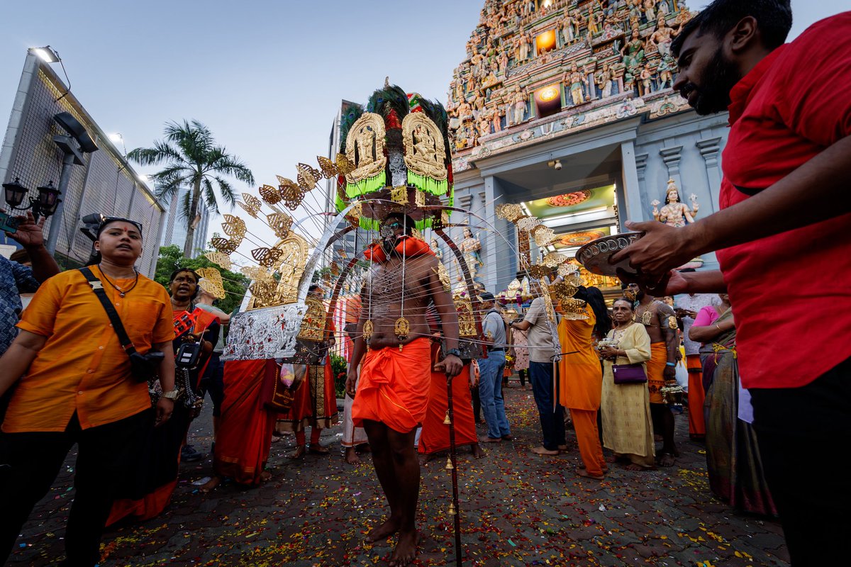 LawrenceWongST's tweet photo. Thaipusam is an important day of faith &amp; reflection for many in our Hindu community, marked by prayer, fasting, and the carrying of kavadis &amp; milk pots. It reflects values of humility, resilience, and service to others. Wishing all who observe a blessed Thaipusam with loved ones. https://t.co/pfrQtG3ZSj