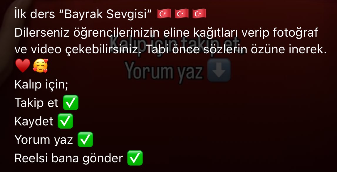 Instagram’da, sınıfta kullanabileceğimiz çalışma kağıdı, kalıp, materyal vs. hazırlayan öğretmenlerin “Yorum atanlara DM’den göndereceğim” paylaşımları sinirimi bozuyordu ama bu hepsini unutturacak cinsten. Çekiliş yapıyor sanki mübarek.