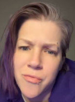 helter__'s tweet photo. @bulletbait604 @WeLoveYouEnvy @crashoverride @kick @StakeEddie this the only one you got fooled 😭

purple haired karen https://t.co/q8tTLzPVfN