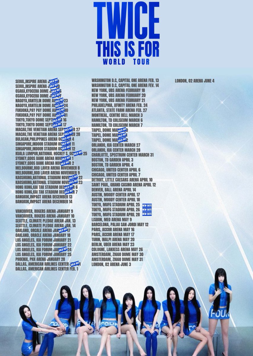 TWICE_TOUR_'s tweet image. A thread of the outrageous things going on , on @JYPETWICE’s THIS IS FOR WORLD TOUR:

#TWICE #THISISFOR