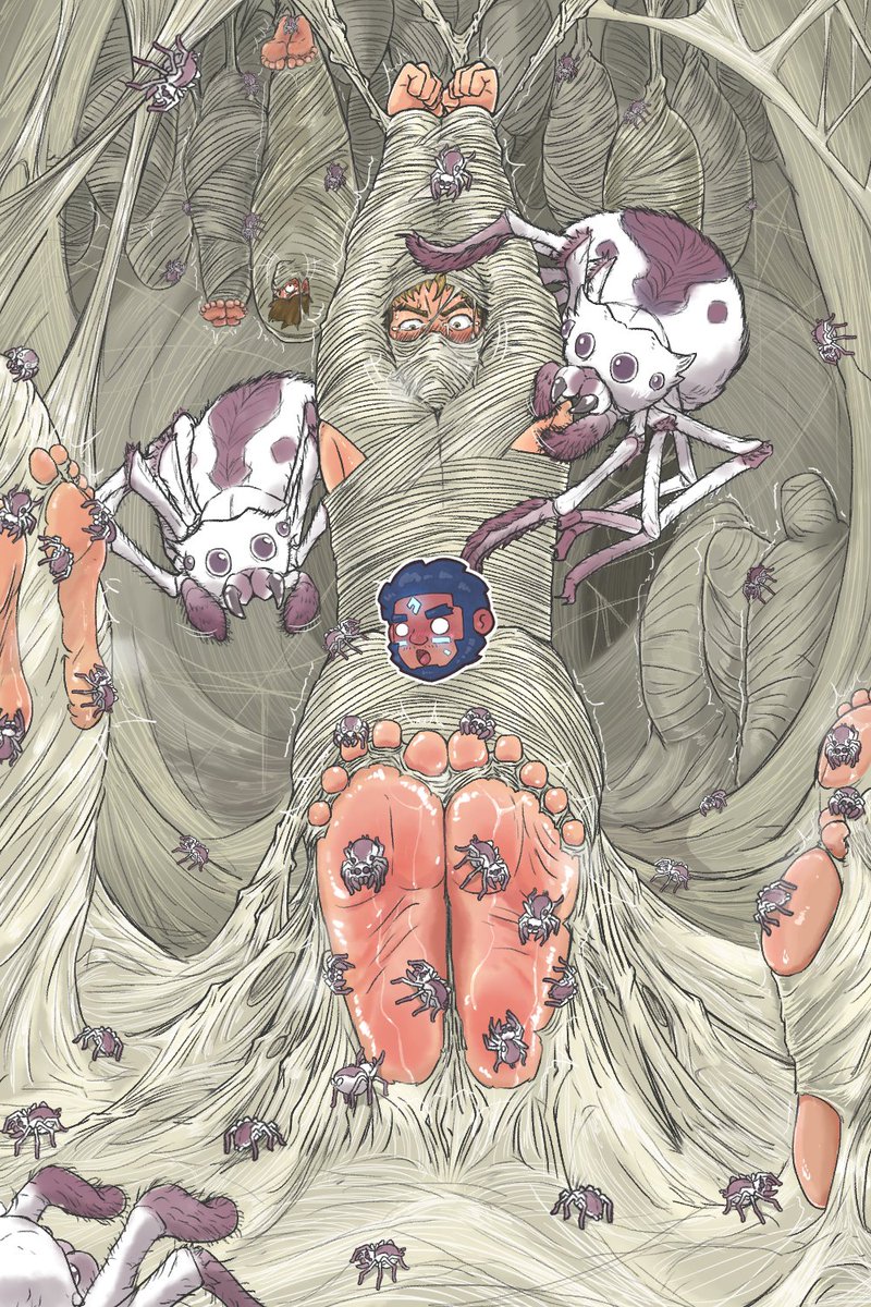 hope you all not afraid of spider, and not too ticklish 
🕷️🕸️🕸️🕷️