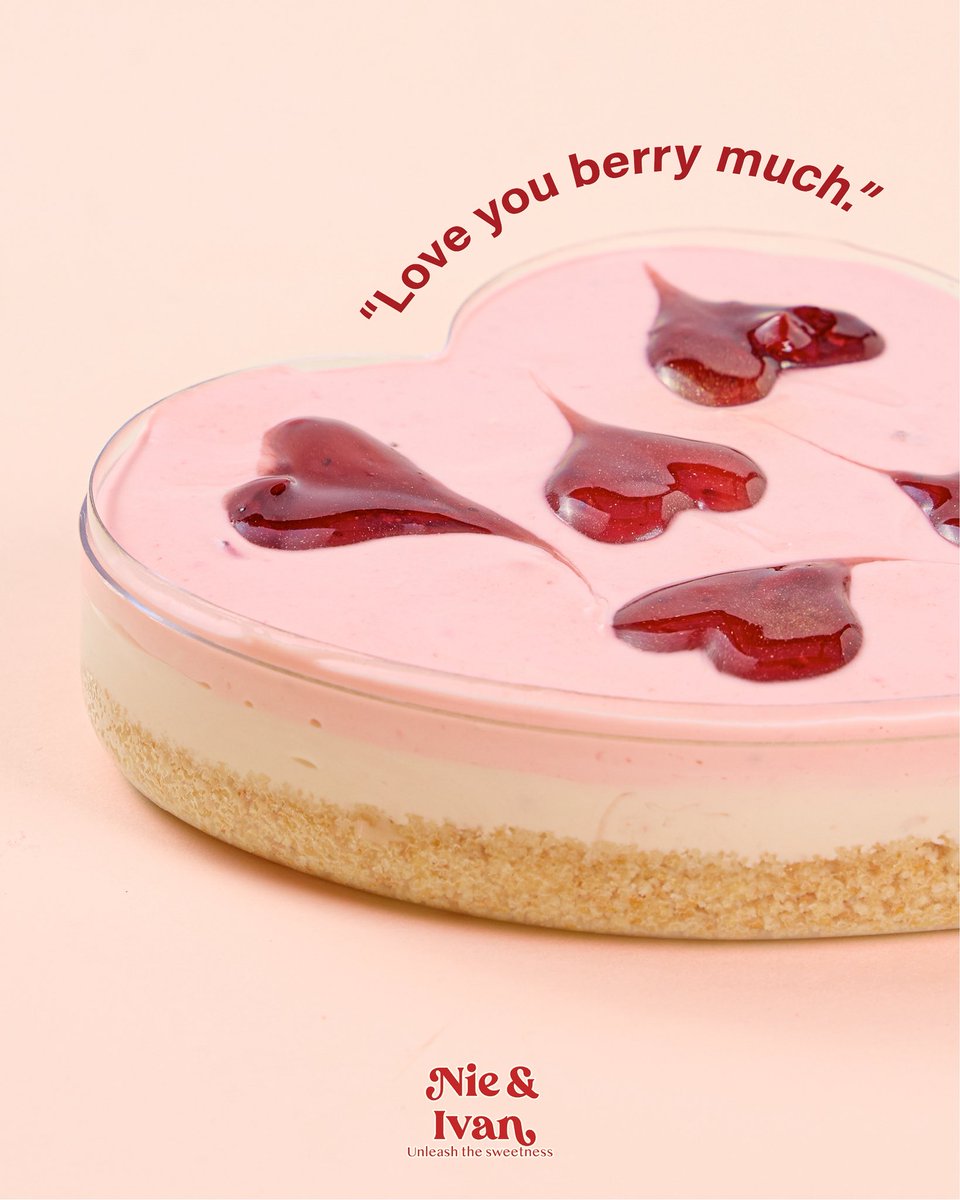 NieandIvancake's tweet photo. Lover’s cheesecake (Strawberry flavor)🌹💖

ความอร่อยแบบฉบับชีสเค้กของ Nie & Ivan
หวานพอดี อร่อยลงตัว ใครได้ลองต้องหลงรัก 💗

Lover’s Cheesecake มาในกล่องรูปหัวใจ พร้อมแพ็กเกจน่ารักและการ์ดพิเศษ
มีจำหน่ายเฉพาะช่วงวาเลนไทน์เท่านั้น

ชีสเค้กสูตรพิเศษ ทำขึ้นเพื่อช่วงเวลานี้โดยเฉพาะ
ฐานกราแครกเกอร์หอมกรุบ
ซ้อนเลเยอร์ชีสเค้กสตรอเบอร์รี ผสานโยเกิร์ต 0% fat
รสเปรี้ยวหวานละมุน กลมกล่อม ไม่เลี่ยน
อยากให้ทุกคนได้ลองจริง ๆ ค่ะ ✨

🌷Price: 420 THB
Special Promotion: 390 THB ‼️

พรีออเดอร์ได้ตั้งแต่วันนี้ จัดส่งภายใน 5–7 วัน ✨
พร้อมจำหน่ายหน้าร้านตั้งแต่วันที่ 5 กุมภาพันธ์ เป็นต้นไป 💖

📍Order now via LINE SHOPPING : @nieandivan

สามารถติดตามอัปเดต Pop-Up Event ของเราได้ทุกเดือนนะคะ
Stay tuned for our monthly pop-up events across the country.

#nieandivan #เค้กเนเน่