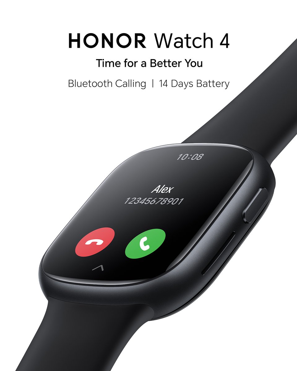 Honor_NZ's tweet photo. Upgrade Your Wrist, Enhance Your Life with HONOR Watch 4.
✅ Lightweight &amp; Comfortable
✅ Crystal-Clear Display
✅ Comprehensive Health Insights
✅ Stay Connected
✅ Up to 14 days of power
At Noel Leeming &amp; Harvey Norman (selected stores &amp; online).
#HONORWatch4
#HONOR #HONORNZ https://t.co/UbvjOMDcdz