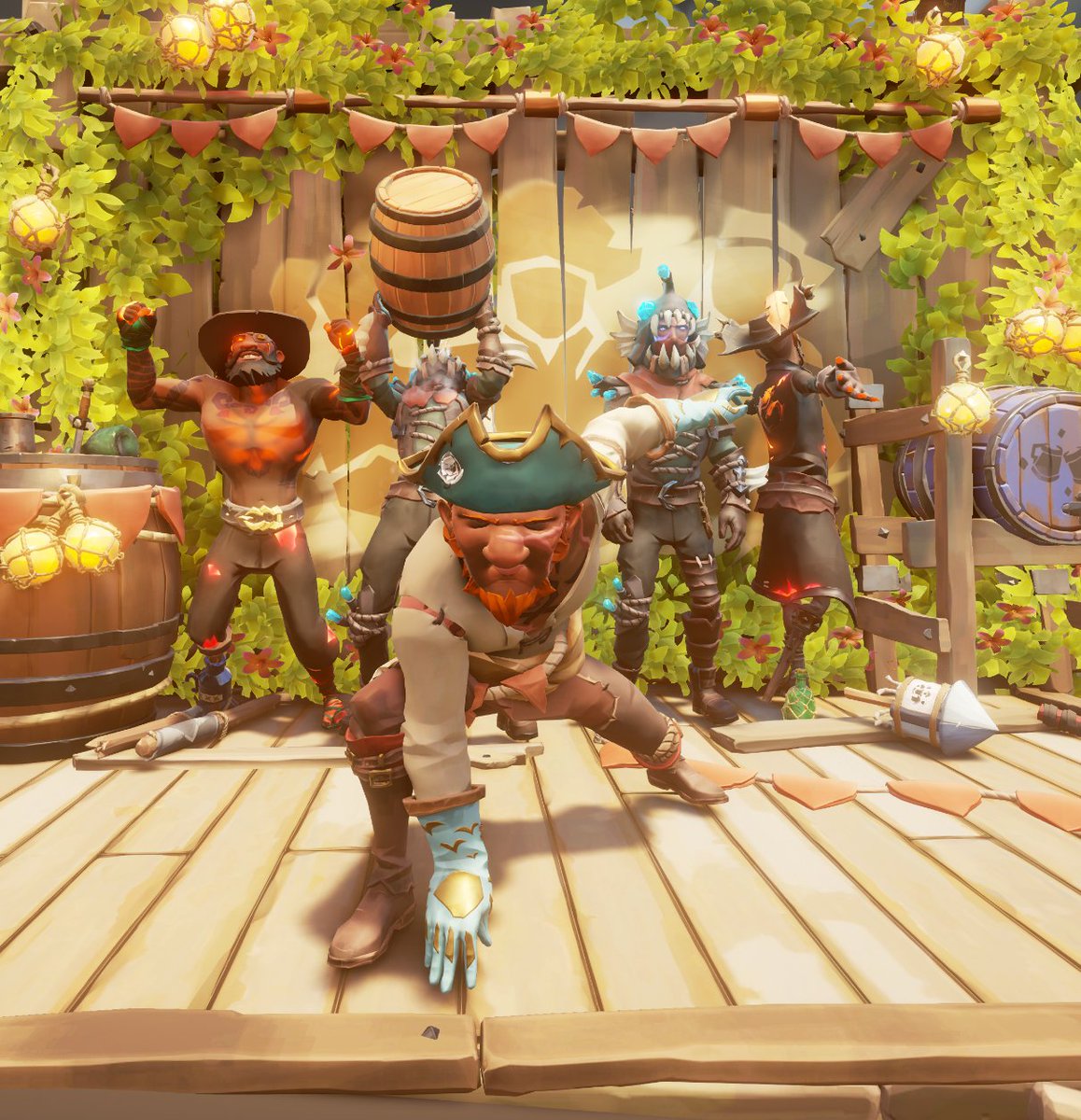 Solo Life taking on Molten Sands Fortress turned into an unlikely alliance! 
Must be the power of #seaofthievescommunityweekend! 🤝

Happy Sailing on the #SeaOfThieves ! 🥳