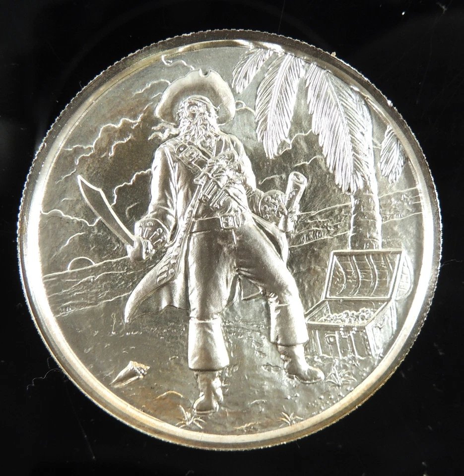 crazzypickers's tweet photo. https://t.co/ucrjIUgHbX 2 oz Pirate Skull 'No Prey No Pay' .999 Fine Silver 2 Troy Oz Coin Round https://t.co/Dmg0EcTPFA