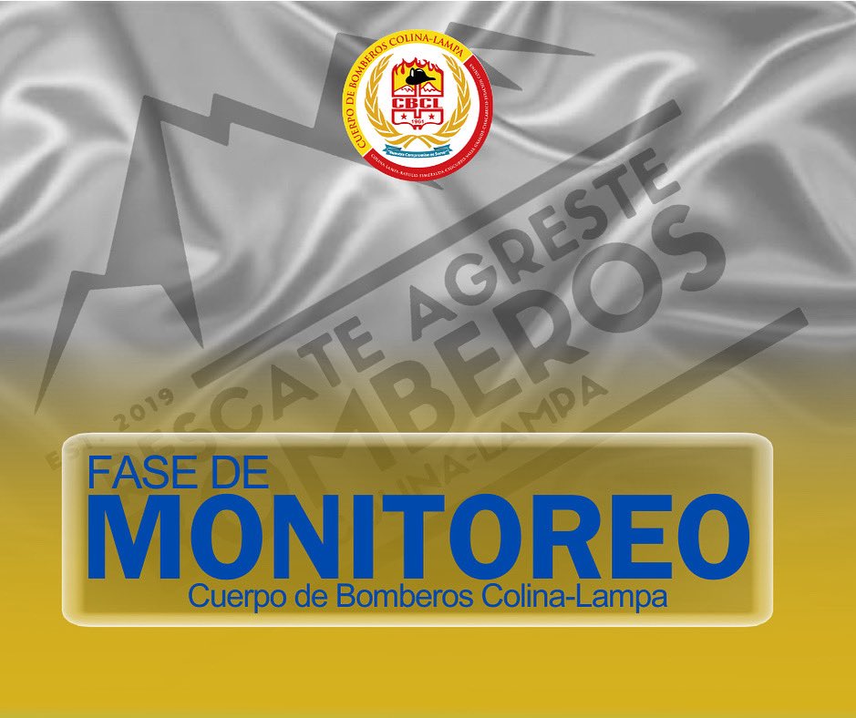 𝐆𝐎𝐑𝐀 𝐄𝐍 𝐅𝐀𝐒𝐄 𝐃𝐄 𝐌𝐎𝐍𝐈𝐓𝐎𝐑𝐄𝐎 | Por orden del <a href="/ComandanteCBCL/">Comandante CBCL</a>, se informa que el Grupo de Operaciones de Rescate Agreste - <a href="/CBColina_Lampa/">Bomberos Colina-Lampa</a> se encuentra en Fase de Monitoreo, con el fin de quedar disponibles para una eventual movilización en la jurisdicción.