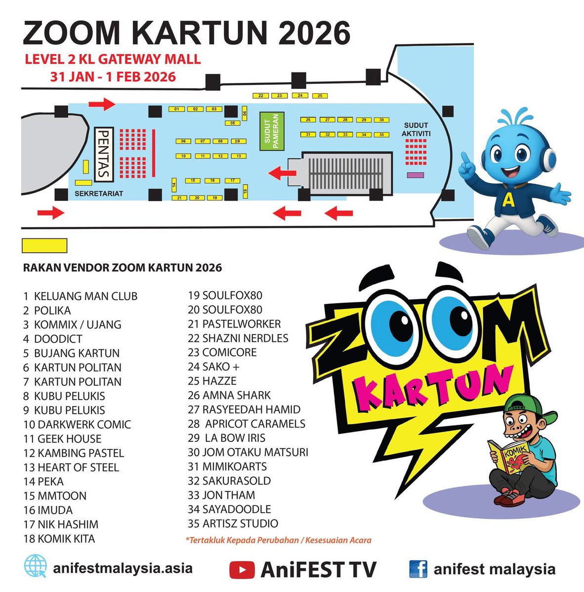 sickchild72's tweet photo. JOM RERAMAI GI ZOOM KARTUN FESTIVAL KAT GATEWAY MALL HARI NI!

Hari ni ada kelas melukis gais! Banyak booth local artist jom support local artist! RT PLEASEE. 🥹🥹❤️❤️ https://t.co/t733jNE4Rj