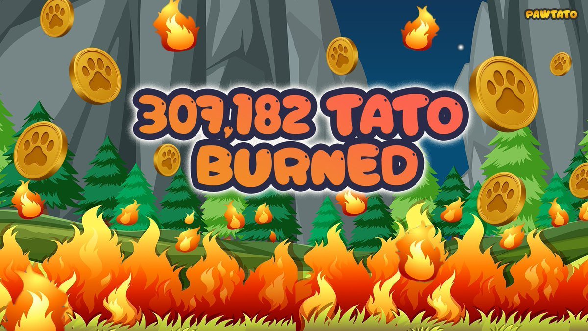 PawtatoFinance's tweet image. 𝗦𝗲𝗰𝗼𝗻𝗱 $𝗧𝗔𝗧𝗢 𝗕𝘂𝗿𝗻 𝗘𝘃𝗲𝗻𝘁 𝗖𝗼𝗺𝗽𝗹𝗲𝘁𝗲𝗱 🔥

Our second $TATO buyback and burn has now been successfully executed, further advancing the deflationary system of the Pawtato ecosystem.

🔥 𝗕𝘂𝗿𝗻𝗲𝗱 𝗔𝗺𝗼𝘂𝗻𝘁 
307,182 $TATO (𝘈𝘱𝘱𝘳𝘰𝘹. $2.02𝘬 𝘢𝘵…