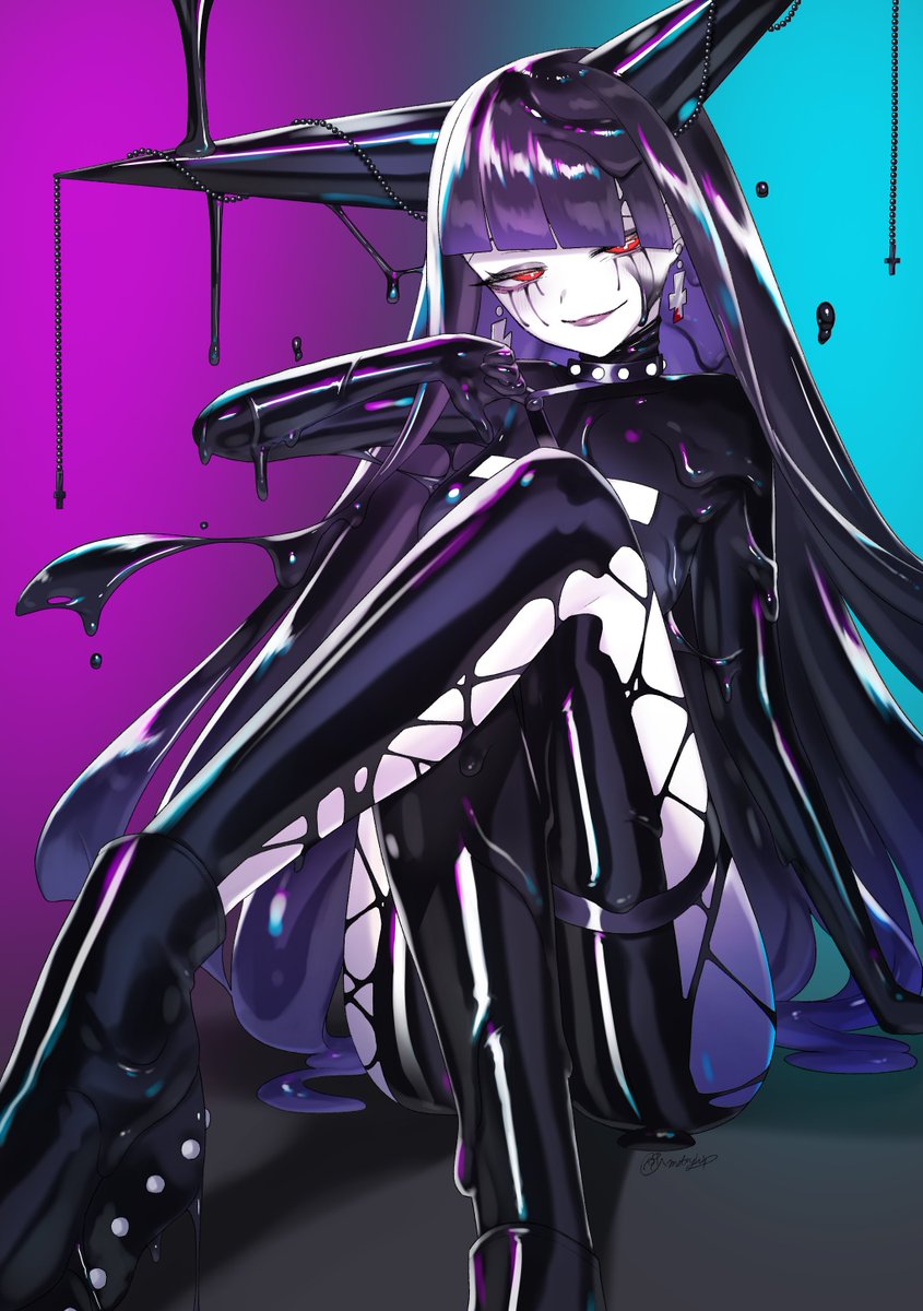 インク艶スライムラバースーツ描いてた #みなさん2年前の今頃はどんな