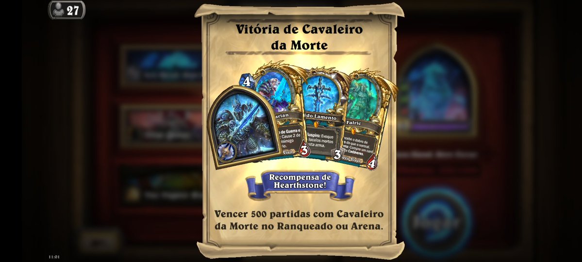 Due to intense traveling, I have not played much this month. Thanks to <a href="/ViciousHS/">Vicious Syndicate</a> Blood Death Knight lists, first BBU then UUB, I have managed to squeeze a very late Legend AND finally get the 500 DK wins. 
It took me just about 40 days to golden DH, and this long for DK!