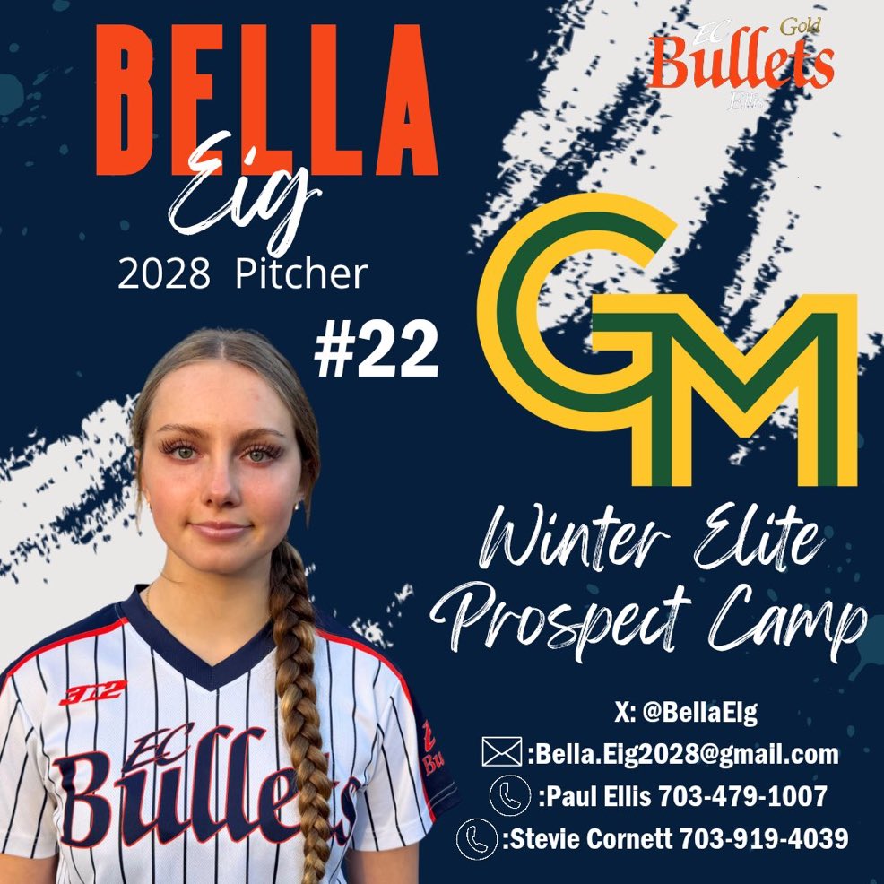 bellaeig's tweet photo. So excited for the Winter Elite Prospect Camp at @MasonSoftball tomorrow! Go Patriots! https://t.co/qlZTI5wgfE