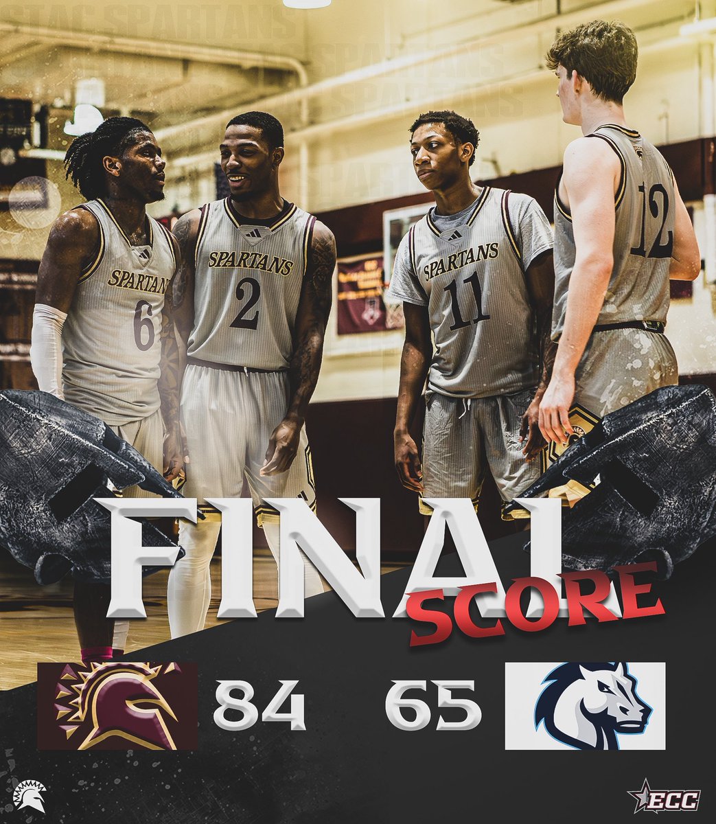 STACBasketball's tweet image. ‼️SPARTANS WIN‼️

Your Spartans (12-10) Use a strong second half to take down conference opponent, Mercy University, at home. 

⏭️: Roberts Wesleyan University

#Spartans | #ByAnyMeans