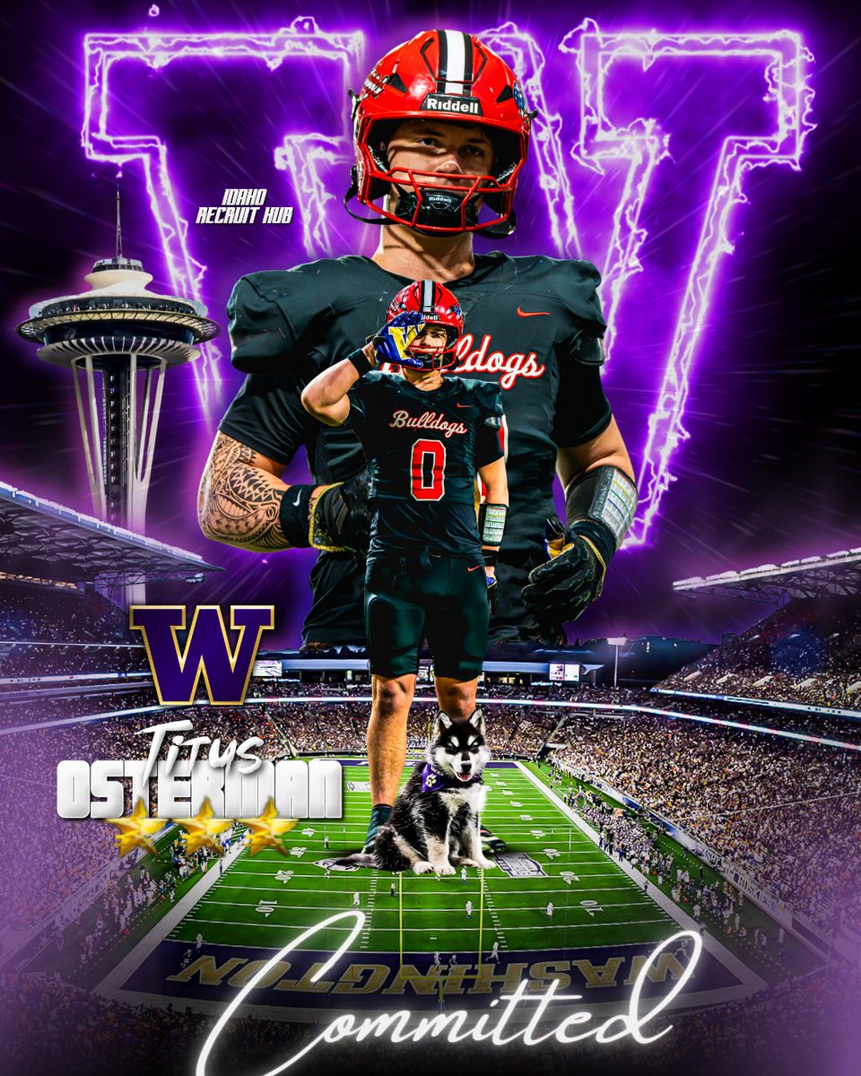 TOsterman20's tweet photo. I’m 100% committed GoDawgz #blessed #purplerain @RAREAcademyID @TRS_Performance @IdahoRecruitHub https://t.co/NYAUaxDxzA