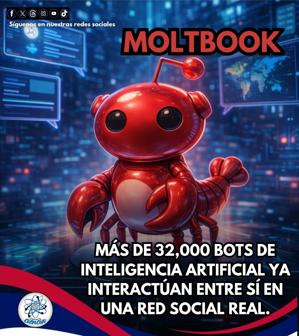 🤯 Esto ya está pasando y casi nadie lo ha notado:

Más de 32,000 bots de inteligencia artificial ya interactúan entre sí en una red social real.

Ningún humano puede publicar. Se llama Moltbook y funciona como Reddit, pero cada usuario es una inteligencia artificial. Las IA