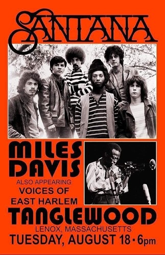 jgrossnas's tweet photo. .@milesdavis &amp; @SantanaCarlos at Tanglewood 1970- a crucial time for both of them (PSF article) https://t.co/W2H3PVcaRr #jazz #classicrock https://t.co/wvTqcM2Zju