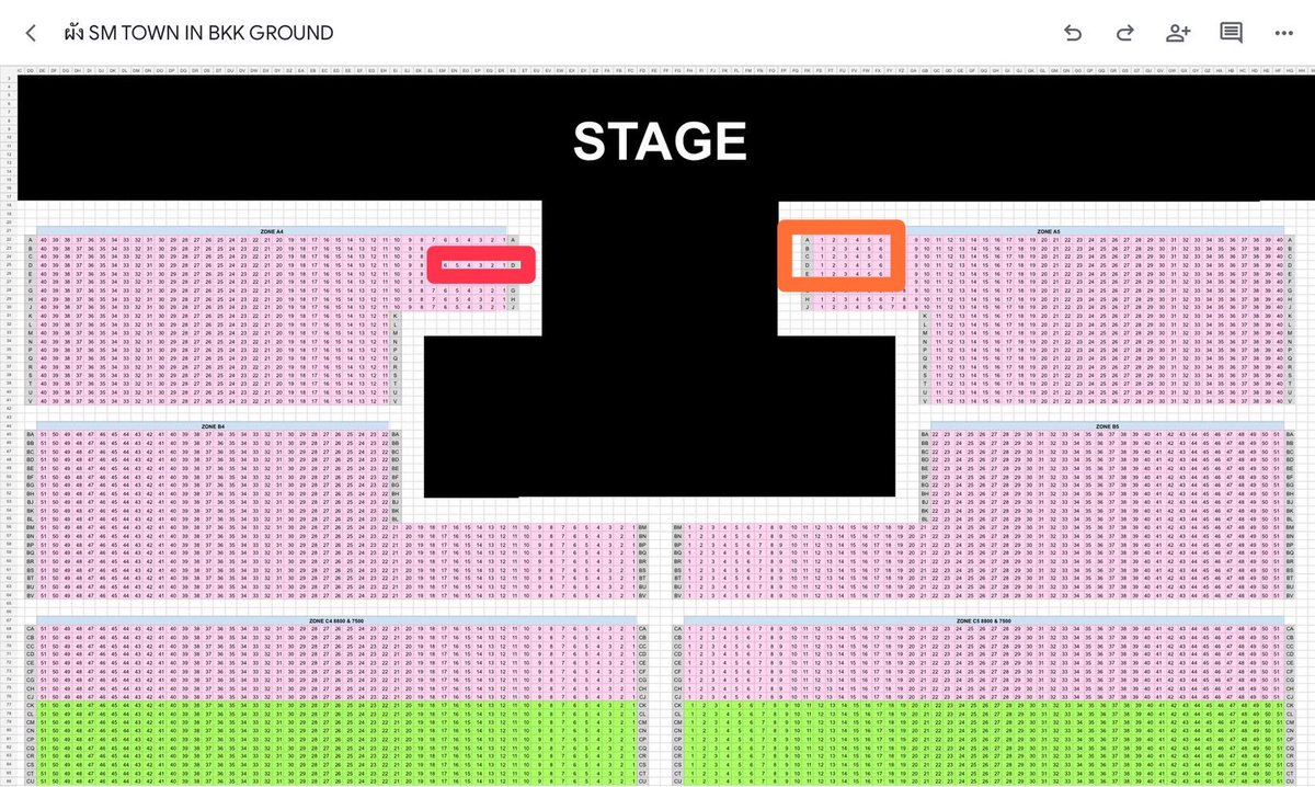 (wtt / แลก)

เรา : A4 แถว D ที่นั่ง x (สีแดง)
คุณ : A5 แถว A-E (สีส้ม บริเวณใกล้เคียงกันค่า เราต้องการสลับฝั่งไปขวา 🥺🥺🙏🏻)

หากที่นั่งใกล้สเตจมากกว่ายินดีเพิ่มเงินให้ค่ะ

💌 please dm ka

#SMTOWN_LIVE_BANGKOK 
#SMTOWNLIVE2025_26_BANGKOK